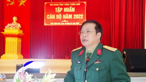 Bộ CHQS tỉnh: Khai mạc Tập huấn cán bộ năm 2022