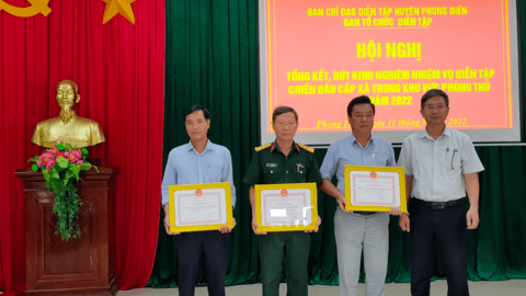 Ban Chỉ đạo diễn tập huyện Phong Điền tổng kết nhiệm vụ diễn tập cấp xã trong KVPT năm 2022