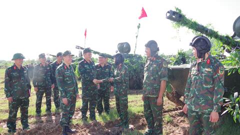 Bộ CHQS tỉnh: Tổ chức chỉ đạo bắn chiến đấu trong diễn tập chiến thuật vòng tổng hợp năm 2023