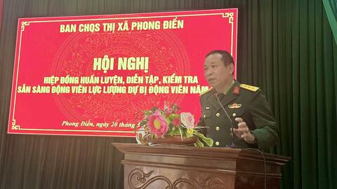 Phong Điền: Tổ chức hiệp đồng huấn luyện, diễn tập, kiểm tra sẵn sàng động viên lực lượng dự bị động viên năm 2025