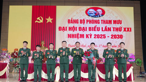 Đảng bộ Phòng Tham mưu Đại hội Đại biểu lần thứ XXI, nhiệm kỳ 2025 - 2030