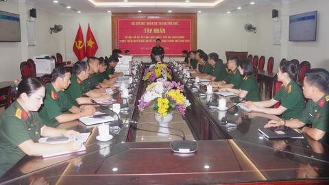 Bộ CHQS thành phố tập huấn số hóa hồ sơ, kết quả giải quyết thủ tục hành chính
