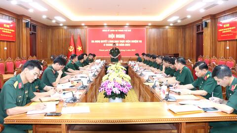 Đảng ủy Quân sự thành phố xác định 7 nhiệm vụ, giải pháp thực hiện nhiệm vụ 6 tháng cuối năm 2025