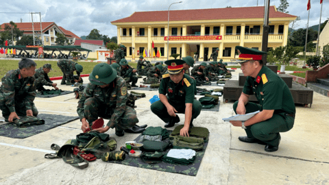 Ban Chỉ huy Phòng thủ Khu vực 2 - A Lưới 2: Tổ chức luyện tập chuyển trạng thái SSCĐ