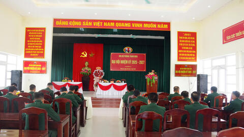 Đảng bộ Ban chỉ huy Phòng thủ khu vực 3 - Phú Lộc Đại hội thành công các chi bộ nhiệm kỳ 2025 - 2027