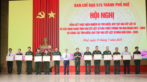 Thành phố Huế tổng kết công tác tìm kiếm, quy tập hài cốt liệt sĩ giai đoạn 2021- 2025