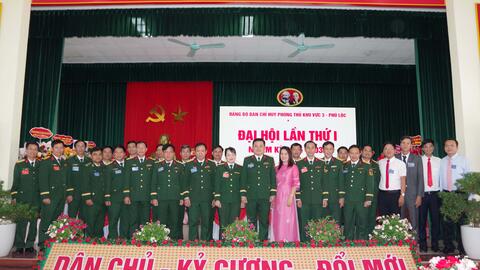 Đảng bộ Ban Chỉ huy phòng thủ khu vực 3 – Phú Lộc xác định 8 mục tiêu và 3 nhóm giải pháp quan trọng trong nhiệm kỳ 2025 – 2030
