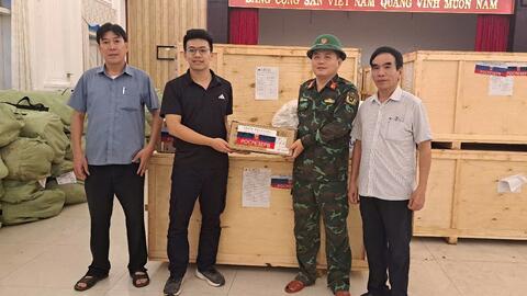 Thành phố Huế tiếp nhận hàng viện trợ quốc tế khẩn cấp của Chính phủ Liên bang Nga