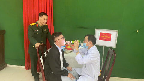 Ban Chỉ huy Phòng thủ khu vực 1 – Hương Trà giám sát công tác khám tuyển NVQS năm 2026