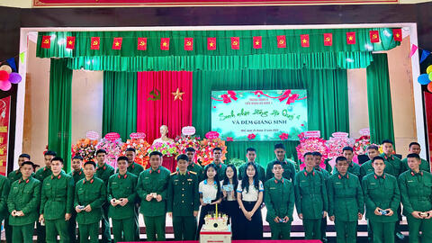 Tiểu đoàn BB1 - Trung đoàn 6 chúc mừng Lễ Giáng sinh và sinh nhật đồng đội Quý IV năm 2025