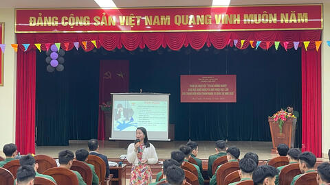 Tư vấn hướng nghiệp, giáo dục nghề nghiệp và giới thiệu việc làm cho quân nhân sắp hoàn thành NVQS