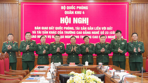 Bàn giao Trường Cao đẳng nghề số 23 (cũ) cho Trường Cao đẳng nghề số 4