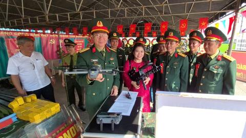 Ban Chỉ huy Phòng thủ khu vực 3 - Phú Lộc sôi nổi Lễ ra quân huấn luyện năm 2026