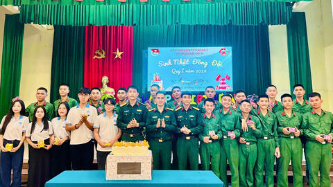 Đoàn cơ sở Trung đoàn 6: Sinh nhật đồng đội - Kết nối yêu thương Quý I năm 2026