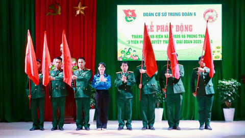 Đoàn cơ sở Trung đoàn 6 - Tổng kết Tháng Thanh niên năm 2026 với nhiều hoạt động thiết thực, ý nghĩa