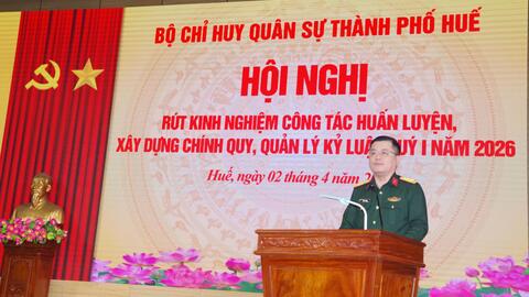 Bộ CHQS Thành phố rút kinh nghiệm công tác huấn luyện, xây dựng chính quy, quản lý kỷ luật