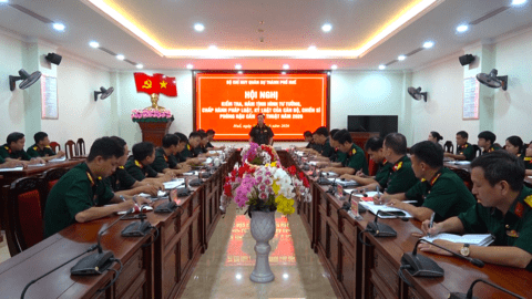 Bộ CHQS Thành phố Huế kiểm tra, nắm tình hình tư tưởng chấp hành pháp luật, kỷ luật Phòng Hậu cần - Kỹ thuật năm 2026