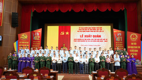 Đội 192 Bộ CHQS thành phố xuất quân sang Lào tìm kiếm, quy tập hài cốt liệt sĩ