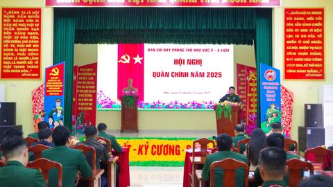 Ban Chỉ huy Phòng thủ Khu vực 2 - A Lưới tổ chức Hội nghị Quân chính năm 2025