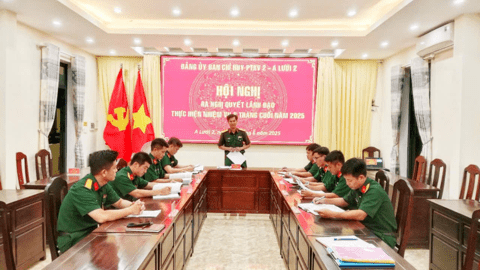 Đảng uỷ, Ban Chỉ huy Phòng thủ khu vực 2 - A Lưới 2: Ra Nghị quyết lãnh đạo thực hiện nhiệm vụ 6 tháng đầu năm 2025