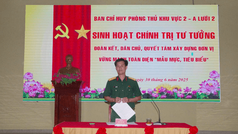 Ban CHPT Khu vực 2 - A Lưới 2 sinh hoạt chính trị tư tưởng