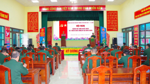 Ban Chỉ huy Phòng thủ Khu vực 2 - A Lưới tổ chức hội nghị Đảng bộ cuối năm 2025 và triển khai nhiệm vụ năm 2026