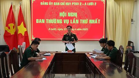 Đảng uỷ Ban Chỉ huy Phòng thủ khu vực 2 - A Lưới 2 tổ chức Hội nghị phiên thứ nhất