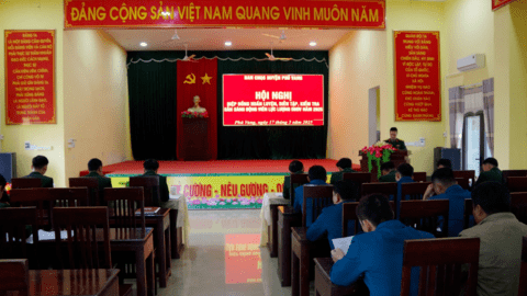 Ban Chỉ huy Quân sự huyện Phú Vang tổ chức Hội nghị hiệp đồng huấn luyện, diễn tập, kiểm tra sẵn sàng động viên lực lượng dự bị động viên năm 2025