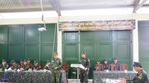 Ban chỉ huy PTKV 1 – Hương Trà hoàn thành diễn tập chỉ huy - tham mưu 1 bên 2 cấp trên bản đồ và ngoài thực địa có ứng dụng công nghệ thông tin năm 2025