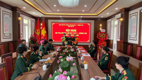 Ban Chỉ huy PTKV 1- Hương Trà tổ chức Hội nghị phụ nữ nhiệm kỳ 2025 - 2030
