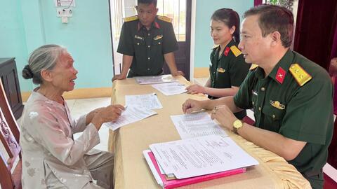 Bộ CHQS thành phố Huế Chi trả trợ cấp 1 lần Theo các Quyết định 142, 62, 49 của Thủ tướng Chính phủ