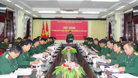 Đảng uỷ quân sự tỉnh: Ra nghị quyết lãnh đạo thực hiện nhiệm vụ năm 2024
