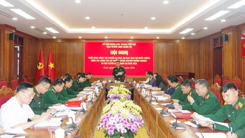 Ban tuyển sinh quân sự Thành phố triển khai công tác chuẩn bị phục vụ Đoàn kiểm tra của Bộ quốc phòng