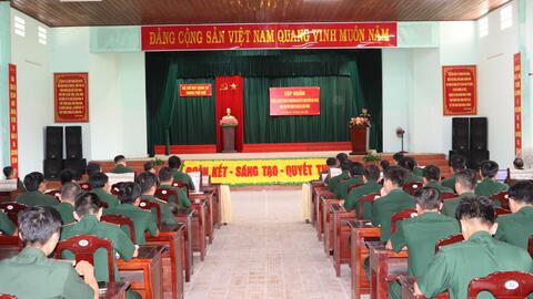 Bộ CHQS thành phố tập huấn kỹ năng, nghiệp vụ công tác tham mưu cho cấp ủy, chính quyền địa phương