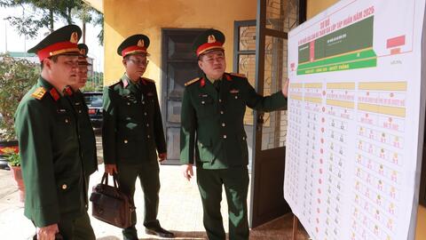 Bộ CHQS thành phố kiểm tra công tác chuẩn bị tập huấn và huấn luyện chiến sĩ mới năm 2026