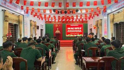 Tiểu đoàn Tăng Thiết giáp 3 sinh hoạt Chuyên đề về chấp hành pháp luật Nhà nước và kỷ luật Quân đội