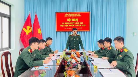 Tiểu đoàn Tăng Thiết giáp 3 tổ chức hội nghị Đảng ủy ra nghị quyết lãnh đạo thực hiện nhiệm vụ và triển khai nhiệm vụ năm 2026