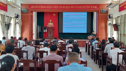 Huyện Phong Điền tập huấn diễn tập Khu vực phòng thủ huyện năm 2023