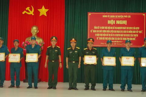 Đảng ủy Quân sự huyện Phú Lộc tổng kết 10 năm thực hiện Nghị quyết, Chỉ thị của Quân ủy Trung ương