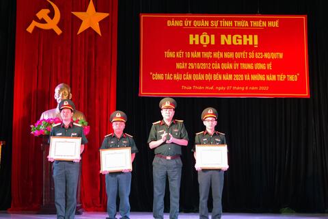 Đảng ủy quân sự tỉnh Thừa Thiên Huế  Tổng kết 10 năm thực hiện nghị quyết 623 của Quân ủy Trung ương về lãnh đạo công tác hậu cần Quân đội