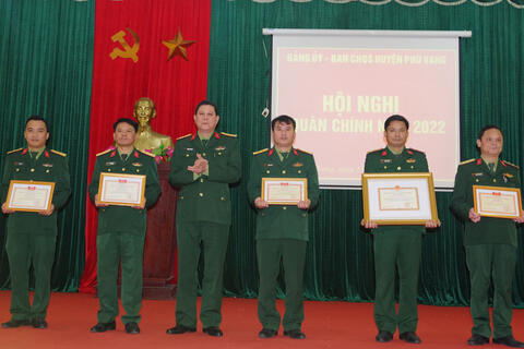 Ban CHQS Huyện Phú Vang Hội nghị quân chính năm 2022