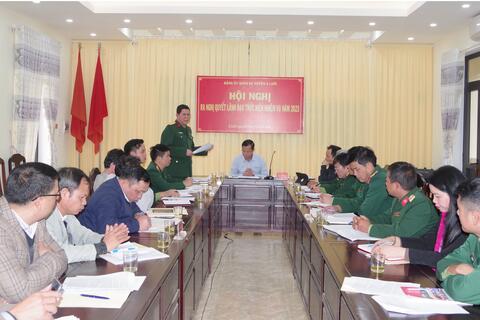 Đảng uỷ quân sự huyện A Lưới: Ra nghị quyết lãnh đạo thực hiện nhiệm vụ năm 2023