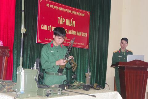 Bộ CHQS tỉnh Thừa Thiên Huế  tập huấn binh chủng, ngành năm 2023