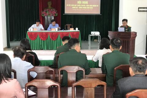 Ban CHQS huyện Quảng Điền ký kết phối hợp tuyên truyền, thực hiện nhiệm vụ quân sự, quốc phòng năm 2023