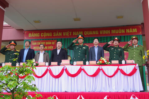 Ban CHQS huyện Phong Điền tổ chức Lễ ra quân huấn luyện năm 2023