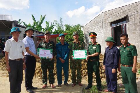 Lãnh đạo huyện Quảng Điền: Thăm, động viên Đội quy tập 192 đang thực hiện nhiệm vụ tại xã Quảng An