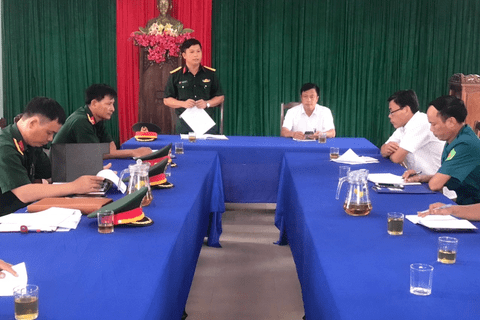 Ban CHQS huyện Phong Điền kiểm tra kết quả công tác quốc phòng, quân sự địa phương các xã, thị trấn