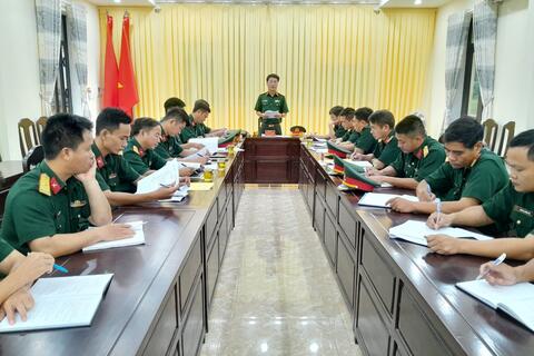 Bộ CHQS tỉnh kiểm tra nhiệm vụ Quốc phòng, quân sự địa phương năm 2023 đối với Ban CHQS huyện A Lưới