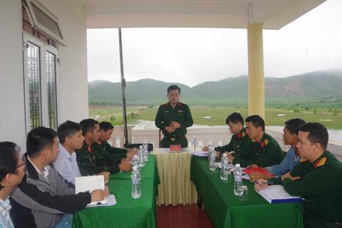 Bộ CHQS tỉnh Thừa Thiên Huế kiểm tra kết quả xây dựng Trường bắn, Thao trường huấn luyện năm 2023.