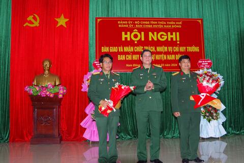 Ban CHQS huyện Nam Đông có Tân Chỉ huy trưởng
